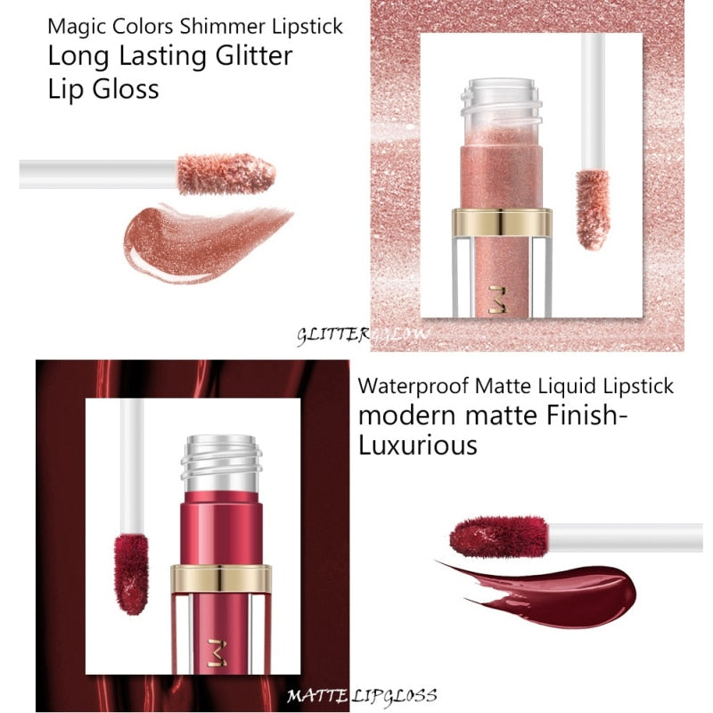 Lip Gloss Set Sparkly Shimmer